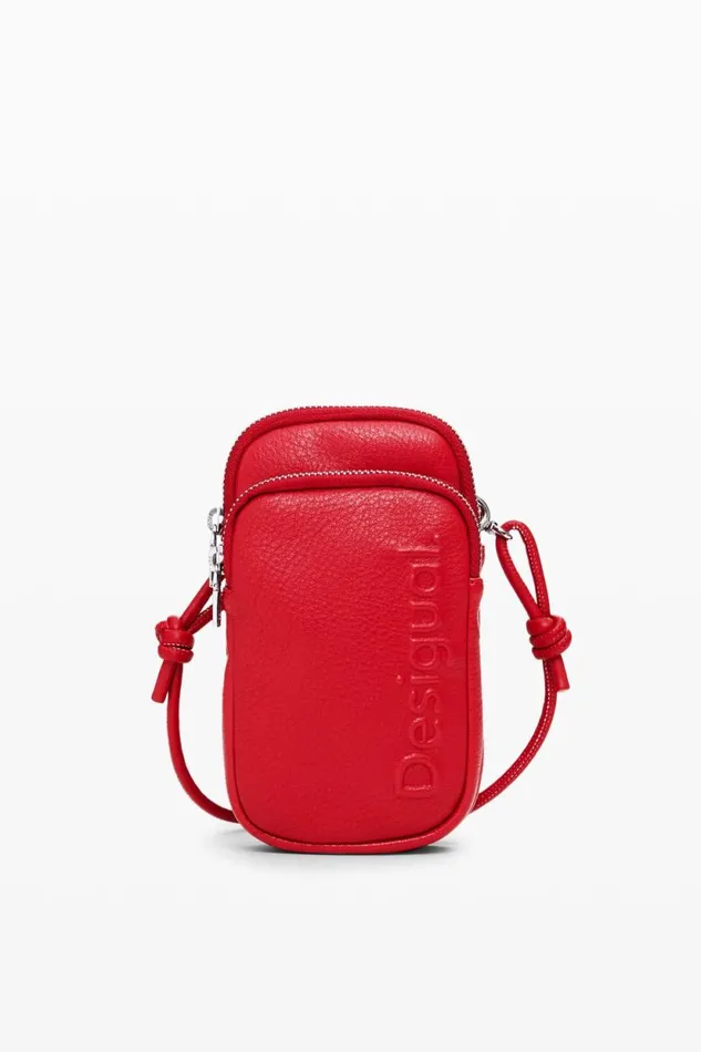 Phone Holder Bags Women Desigual Phone Holderwallet With Leather Effect Red