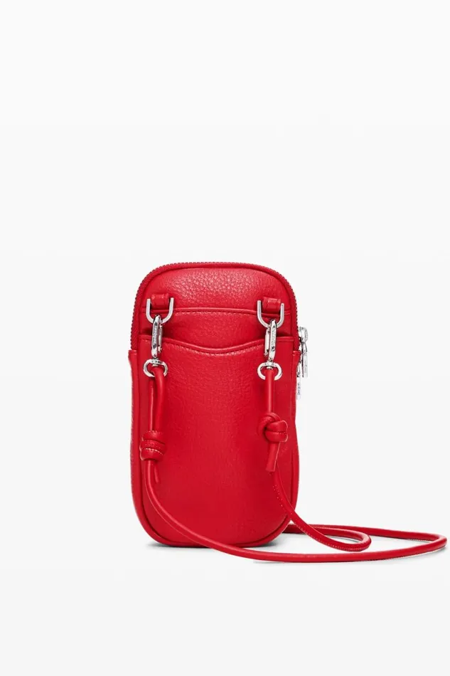 Phone Holder Bags Women Desigual Phone Holderwallet With Leather Effect Red