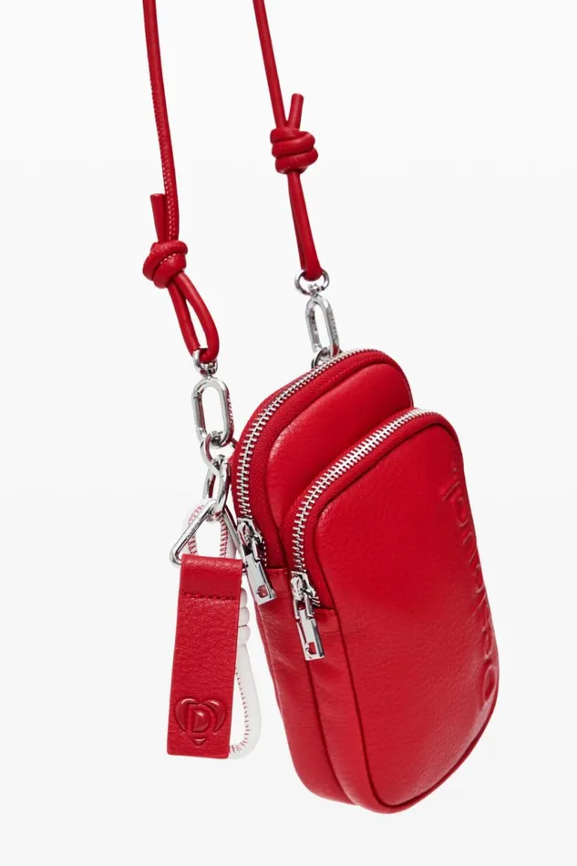Phone Holder Bags Women Desigual Phone Holderwallet With Leather Effect Red