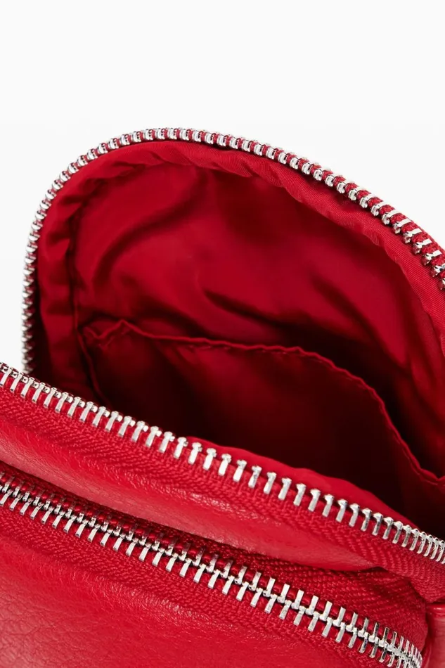Phone Holder Bags Women Desigual Phone Holderwallet With Leather Effect Red