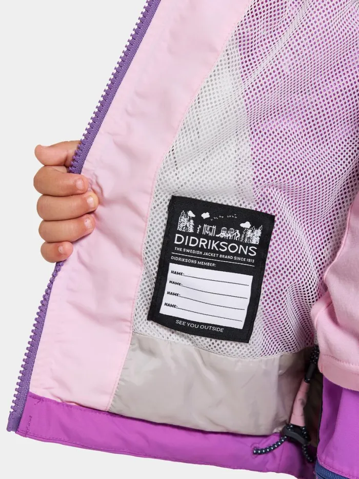 Pilvi Kids039 Jacket Tulip Purple Kids Didriksons Spring Jackets