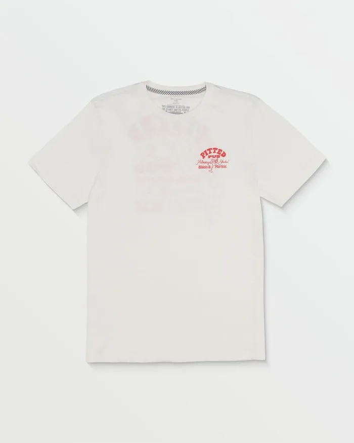 Pitted Pub Short Sleeve Tee 8211 Off White Mens Volcom TShirts and Tanks
