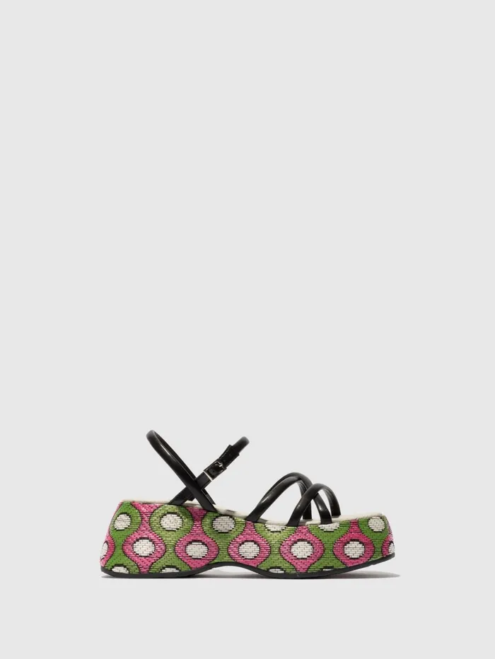 Platform Sandals BLAF095FLY BLACK Women Fly London Sandals