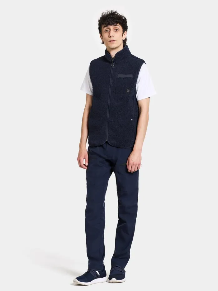 Pollux Men039s Vest Dark Night Blue Men Didriksons Vests Pollux Men039s Vest Dark Night Blue Men Didriksons Vests