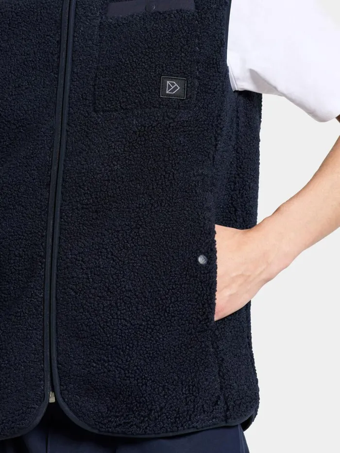 Pollux Men039s Vest Dark Night Blue Men Didriksons Vests Pollux Men039s Vest Dark Night Blue Men Didriksons Vests