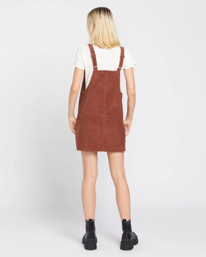 Power Chord Dress 8211 Chestnut Brown Womens Volcom Dresses