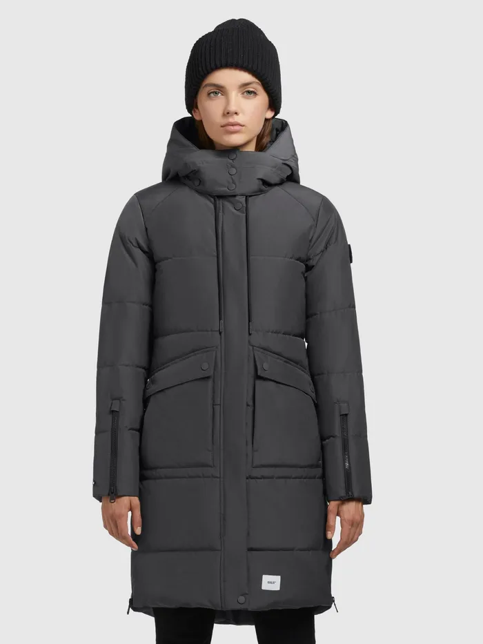 Puffer Coats KHUJO Women Mantel SYLLA Dunkelgrau Dunkelgrau