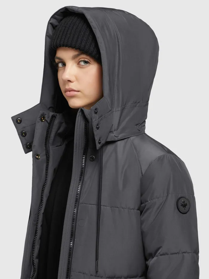 Puffer Coats KHUJO Women Mantel SYLLA Dunkelgrau Dunkelgrau