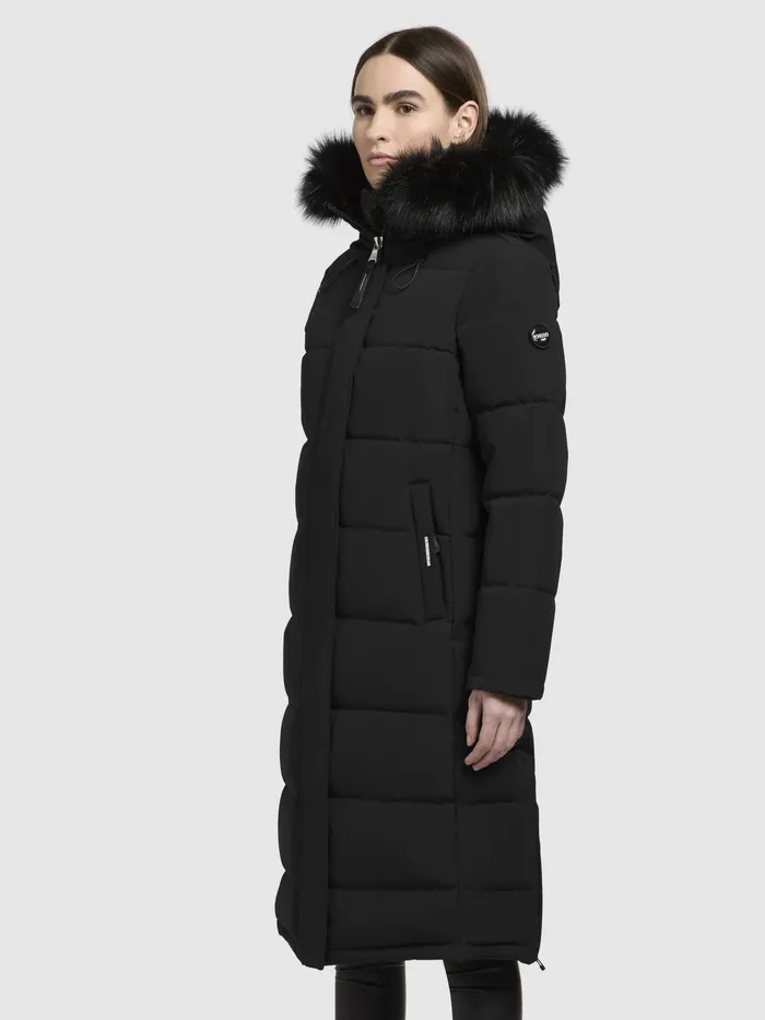 Quilted Coats KHUJO Women Mantel PORDE Schwarz Schwarz