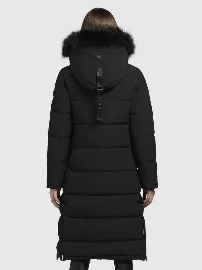 Quilted Coats KHUJO Women Mantel PORDE Schwarz Schwarz
