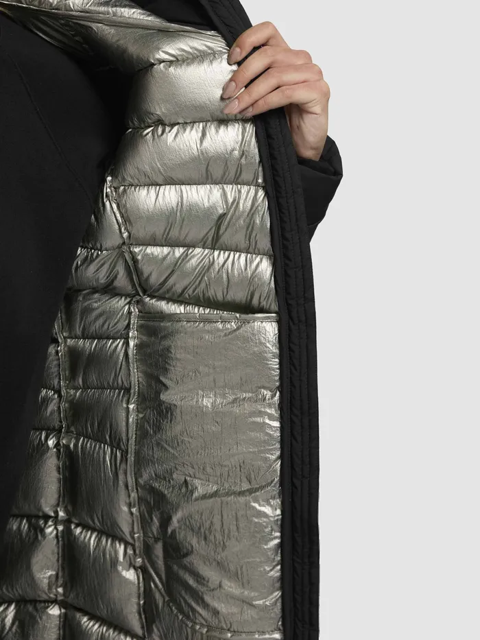 Quilted Coats Women KHUJO Mantel INGRAM4 Schwarz Schwarz