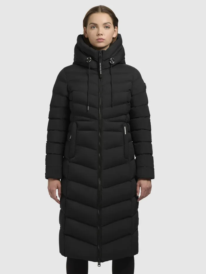 Quilted Coats Women KHUJO Mantel INGRAM4 Schwarz Schwarz
