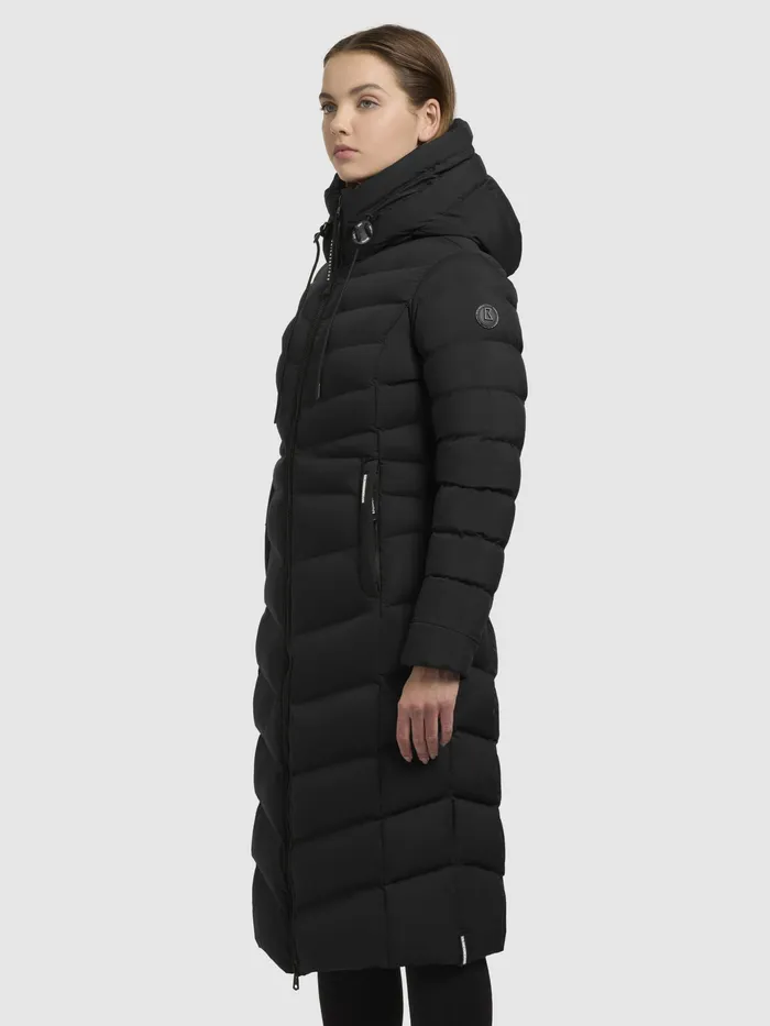 Quilted Coats Women KHUJO Mantel INGRAM4 Schwarz Schwarz