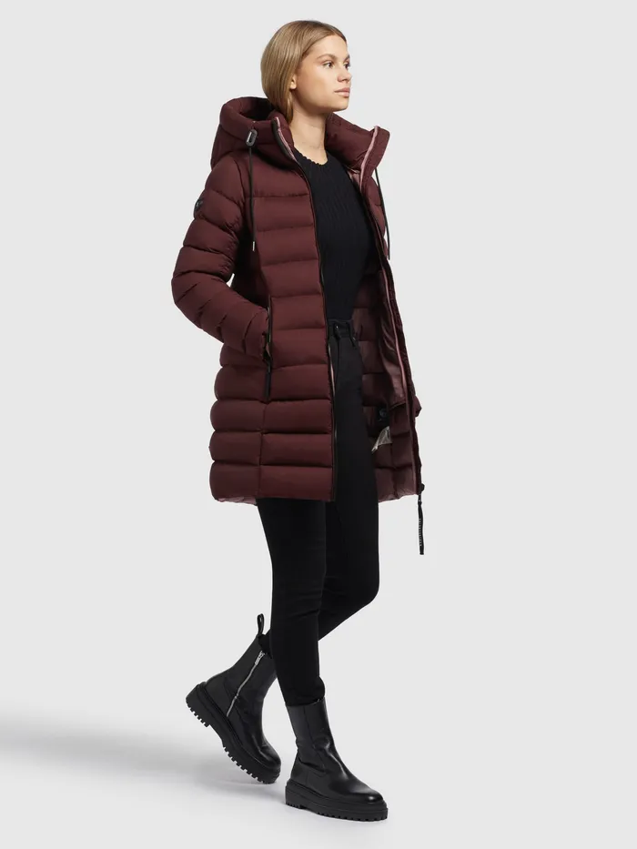 Quilted Jackets Women KHUJO Jacke KARNE Weinrot