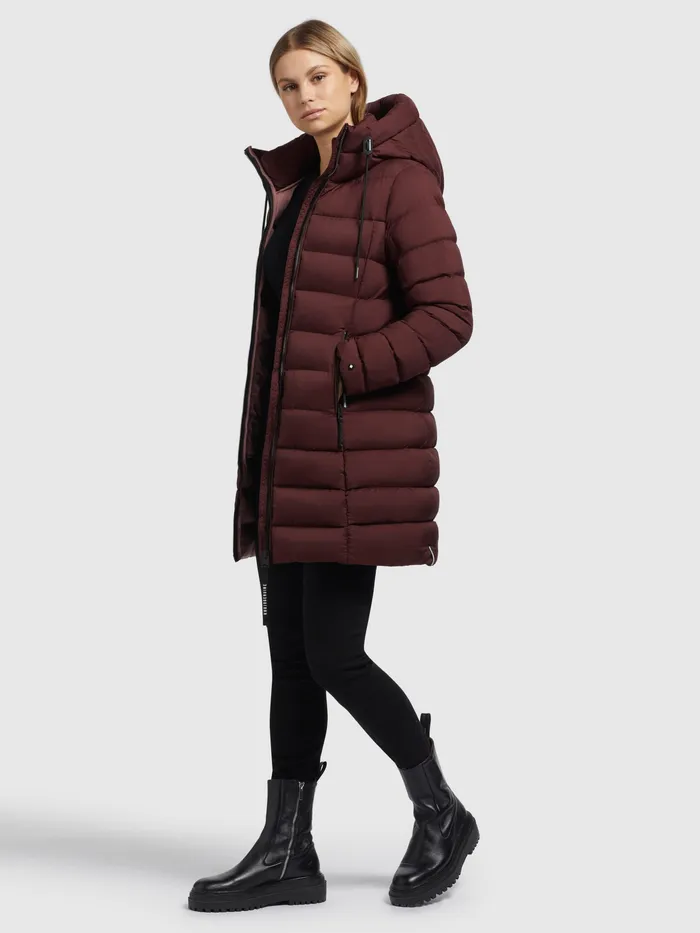Quilted Jackets Women KHUJO Jacke KARNE Weinrot