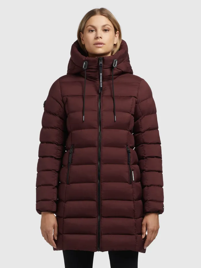Quilted Jackets Women KHUJO Jacke KARNE Weinrot