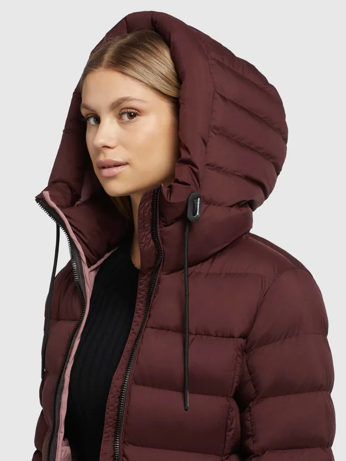 Quilted Jackets Women KHUJO Jacke KARNE Weinrot