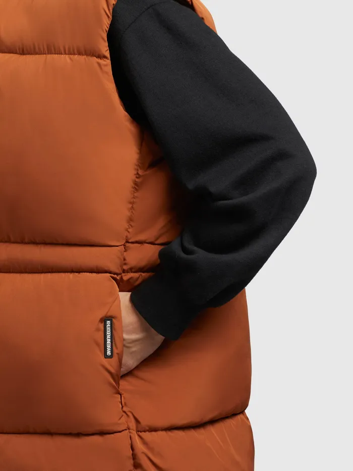 Quilted Vests Women KHUJO Weste ALVA Orangebraun Orangebraun