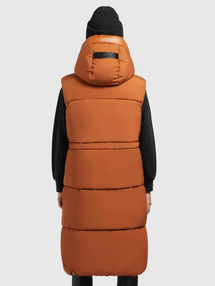Quilted Vests Women KHUJO Weste ALVA Orangebraun Orangebraun