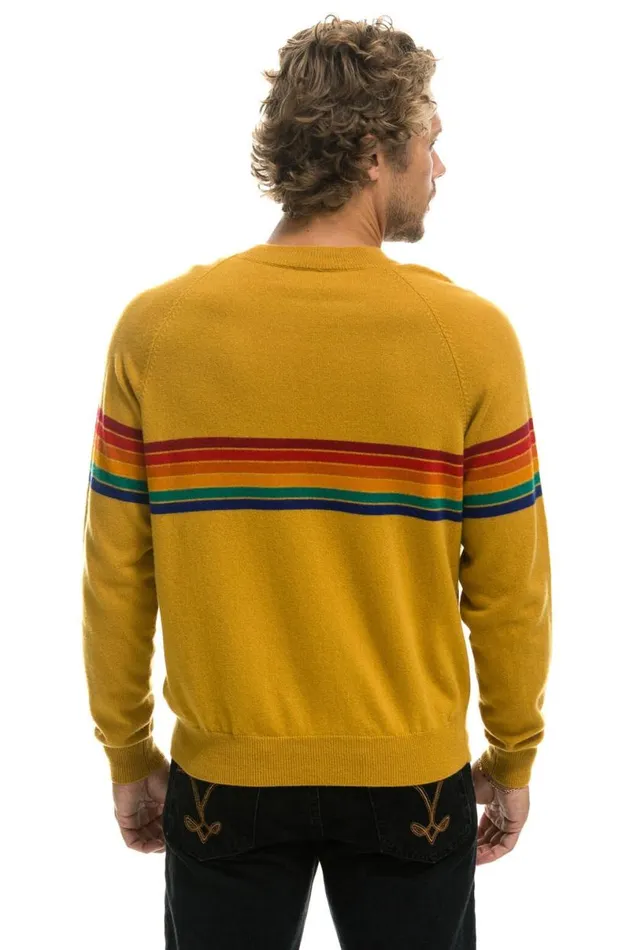 Rainbow Stripe 6 Unisex Light Cashmere Sweater 8211 Harvest Men Aviator Nation Sweatshirts