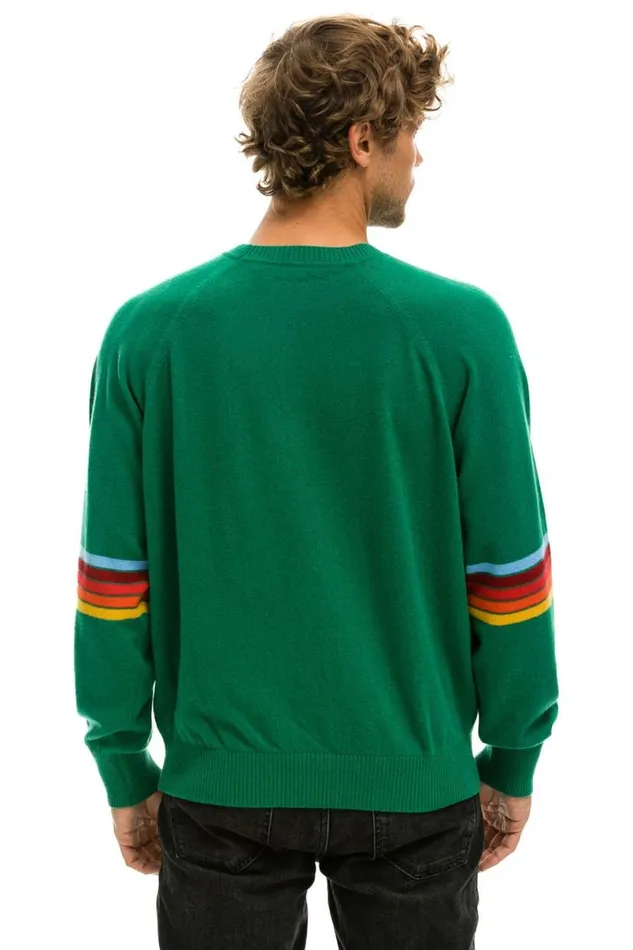 Rainbow Stripe Sleeve Unisex Cashmere Light Sweater 8211 Amazon Men Aviator Nation Sweatshirts