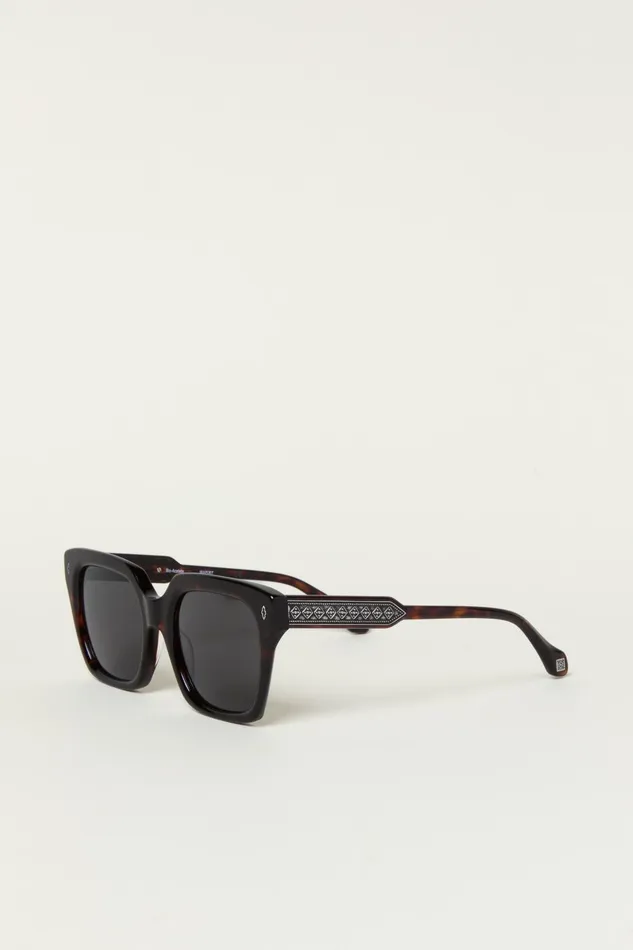 Rectangular Sunglasses Laia Brown Women Baandsh Eyewear
