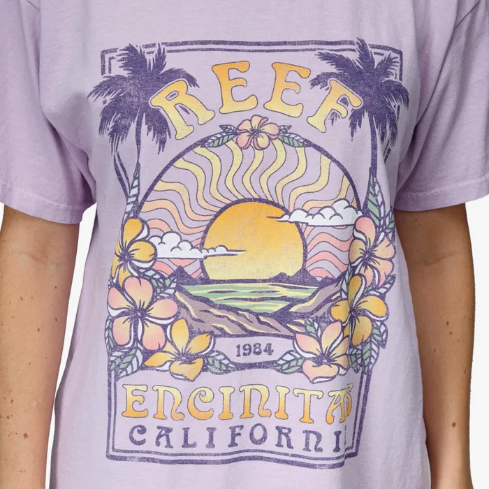 Reef Boyfriend Tee Lavendar Frost Women TShirts Tanks and Dresses