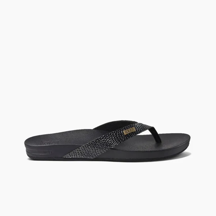 Reef Cushion Court Black Sassy Women Sandals