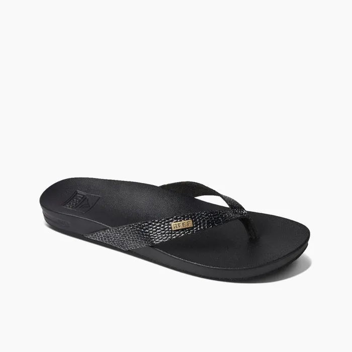 Reef Cushion Court Black Sassy Women Sandals