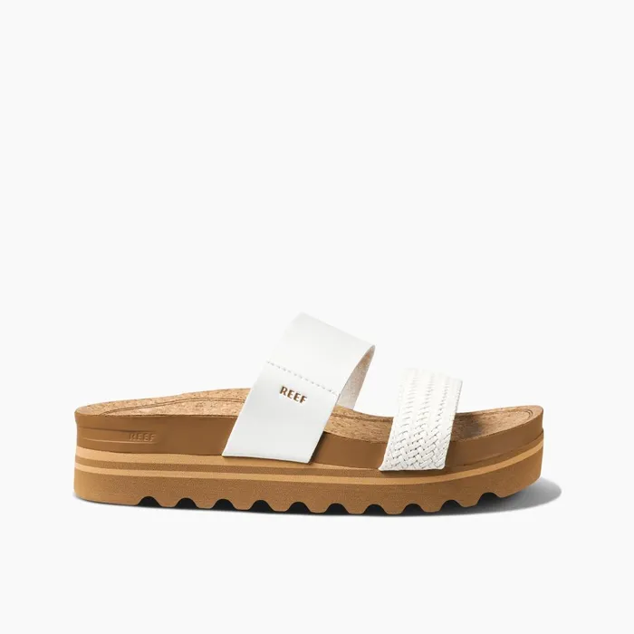 Reef Cushion Vista Hi White Braid Women Sandals