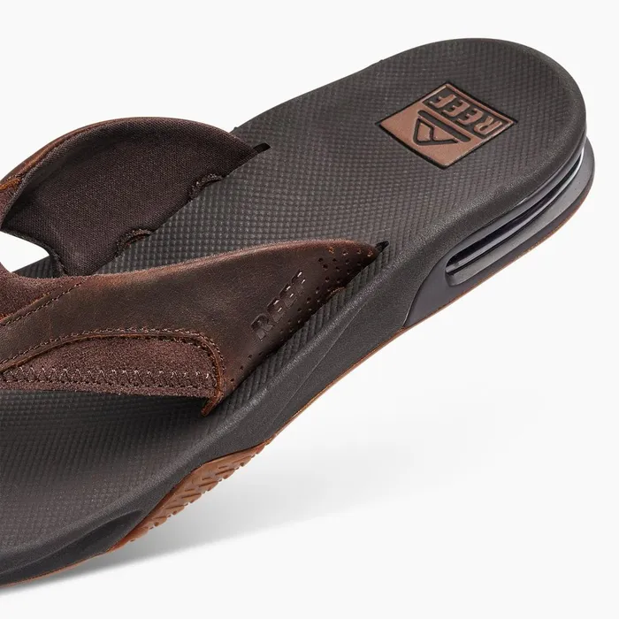 Reef Leather Fanning Dark Brown Men Sandals Reef Leather Fanning Dark Brown Men Sandals