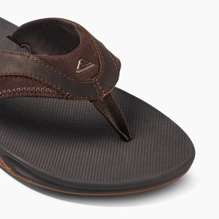 Reef Leather Fanning Dark Brown Men Sandals Reef Leather Fanning Dark Brown Men Sandals