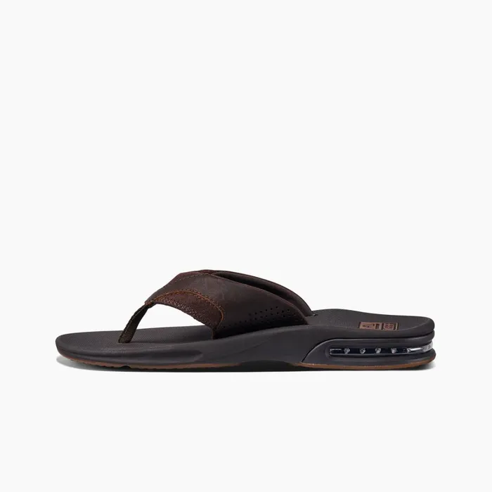 Reef Leather Fanning Dark Brown Men Sandals Reef Leather Fanning Dark Brown Men Sandals