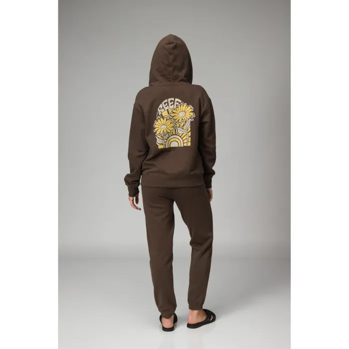 Reef Misty Fleece Jogger Slate Brown Women Shorts Pants and Skirts