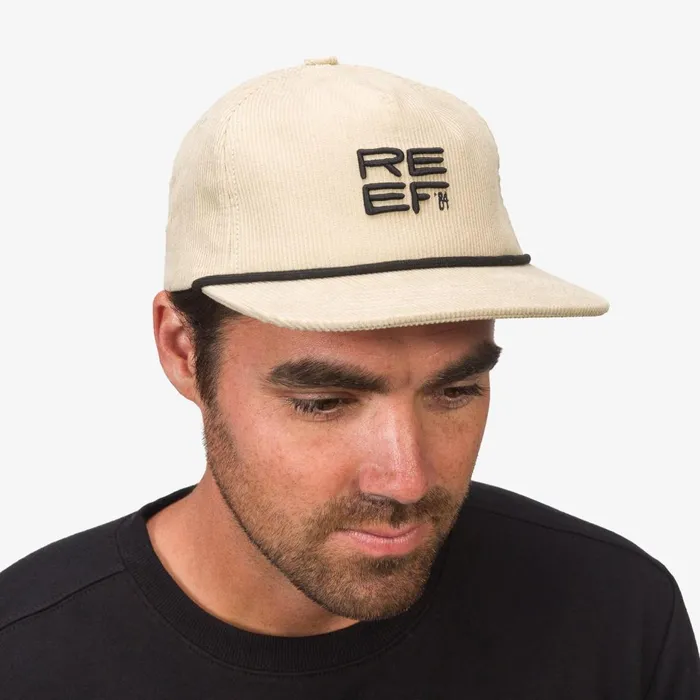 Reef Nattie Corduroy Hat Almond Milk WomenMen Hats and Beanies