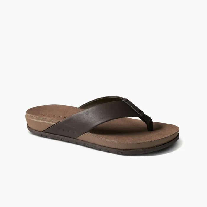 Reef Ojai Brown Leather Men Sandals Reef Ojai Brown Leather Men Sandals