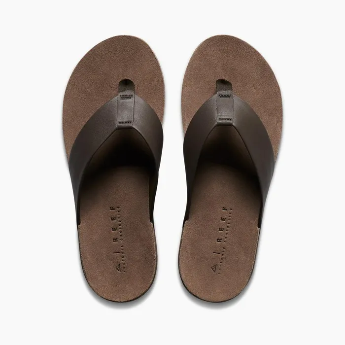 Reef Ojai Brown Leather Men Sandals Reef Ojai Brown Leather Men Sandals