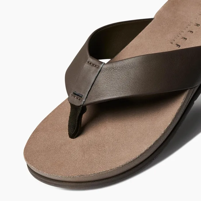 Reef Ojai Brown Leather Men Sandals Reef Ojai Brown Leather Men Sandals