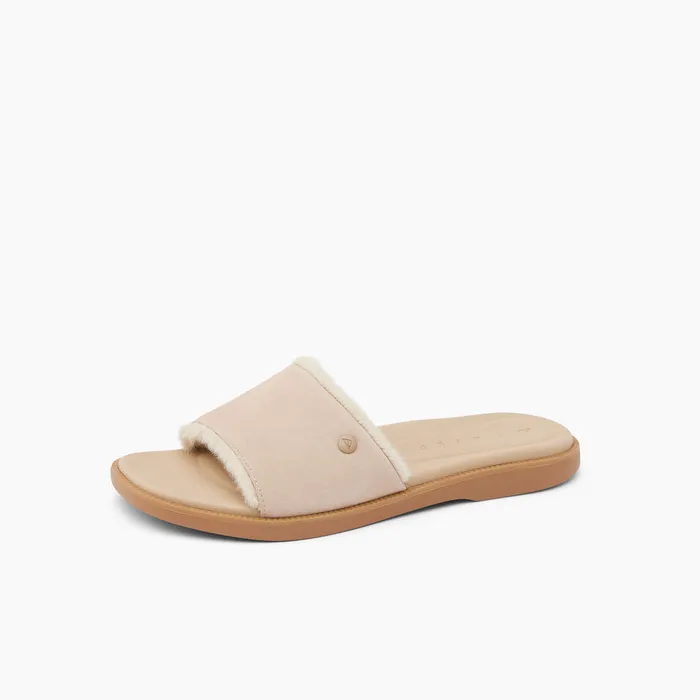Reef Sunny Arrianah Cozy Tan Cozy Women Slides Reef Sunny Arrianah Cozy Tan Cozy Women Slides