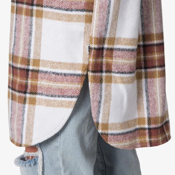 Reef Victoria Shacket Marshmallow Women Tops Reef Victoria Shacket Marshmallow Women Tops