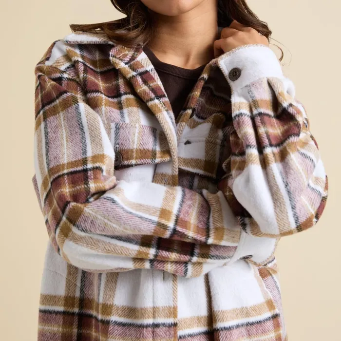 Reef Victoria Shacket Marshmallow Women Tops Reef Victoria Shacket Marshmallow Women Tops
