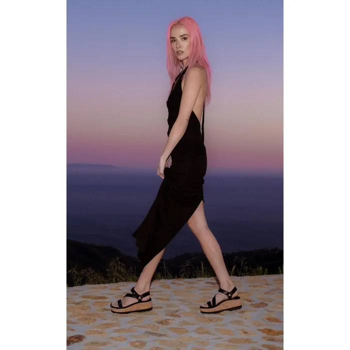 Reef Vista Higher Luna Black Cork Women Sandals