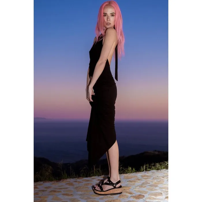 Reef Vista Higher Luna Black Cork Women Sandals