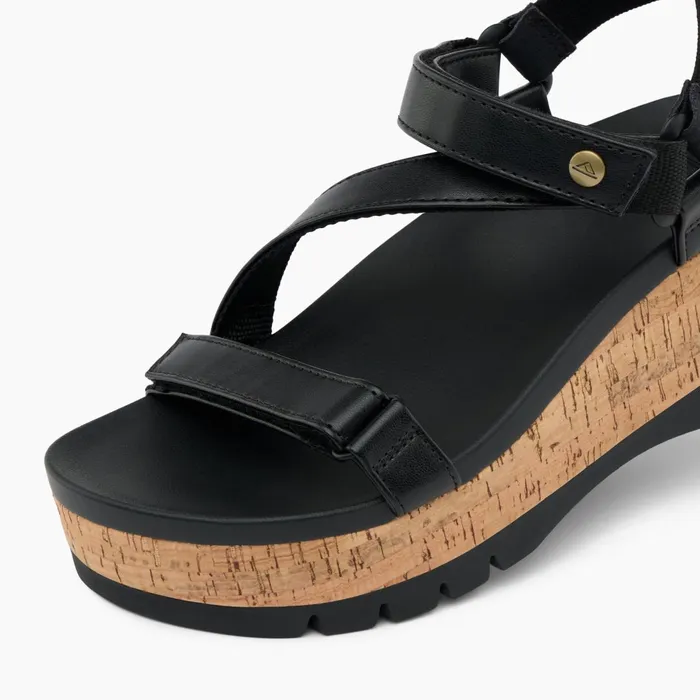 Reef Vista Higher Luna Black Cork Women Sandals