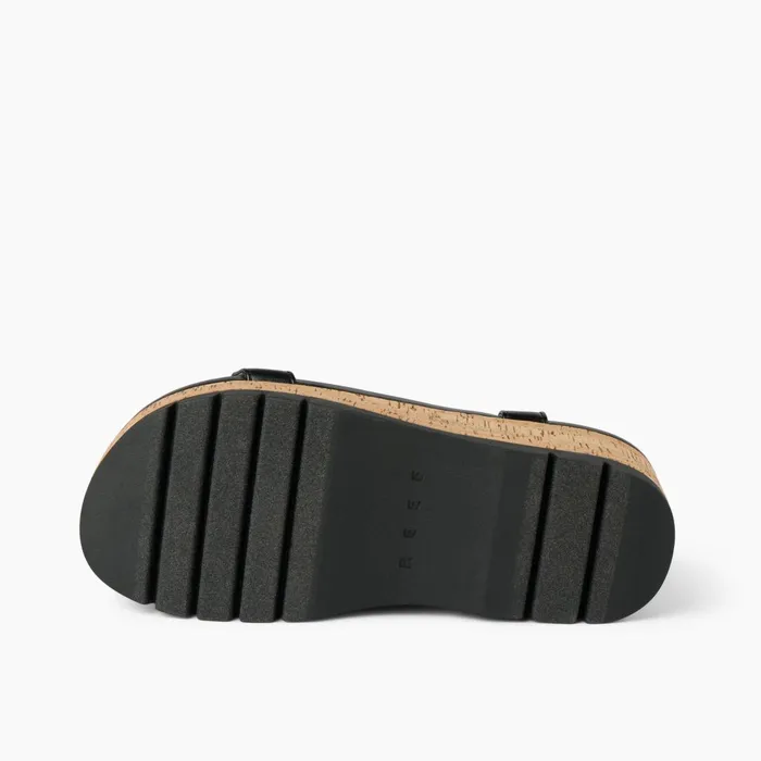Reef Vista Higher Luna Black Cork Women Sandals