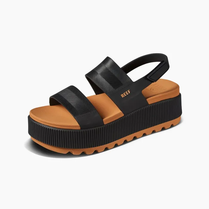 Reef Water Vista Higher Black Cognac Women Sandals Reef Water Vista Higher Black Cognac Women Sandals