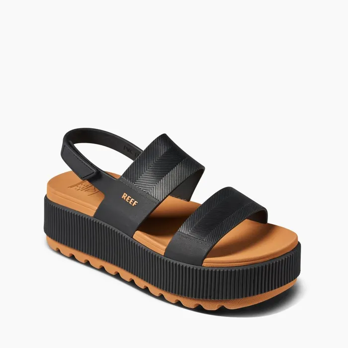 Reef Water Vista Higher Black Cognac Women Sandals Reef Water Vista Higher Black Cognac Women Sandals