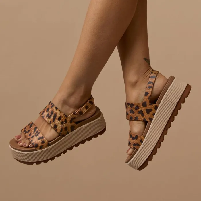 Reef Water Vista Higher Leopard Women Sandals