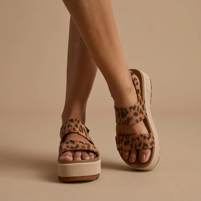 Reef Water Vista Higher Leopard Women Sandals