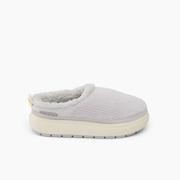 Reef Weekend Low Sierra Grey Cord Women Clogs